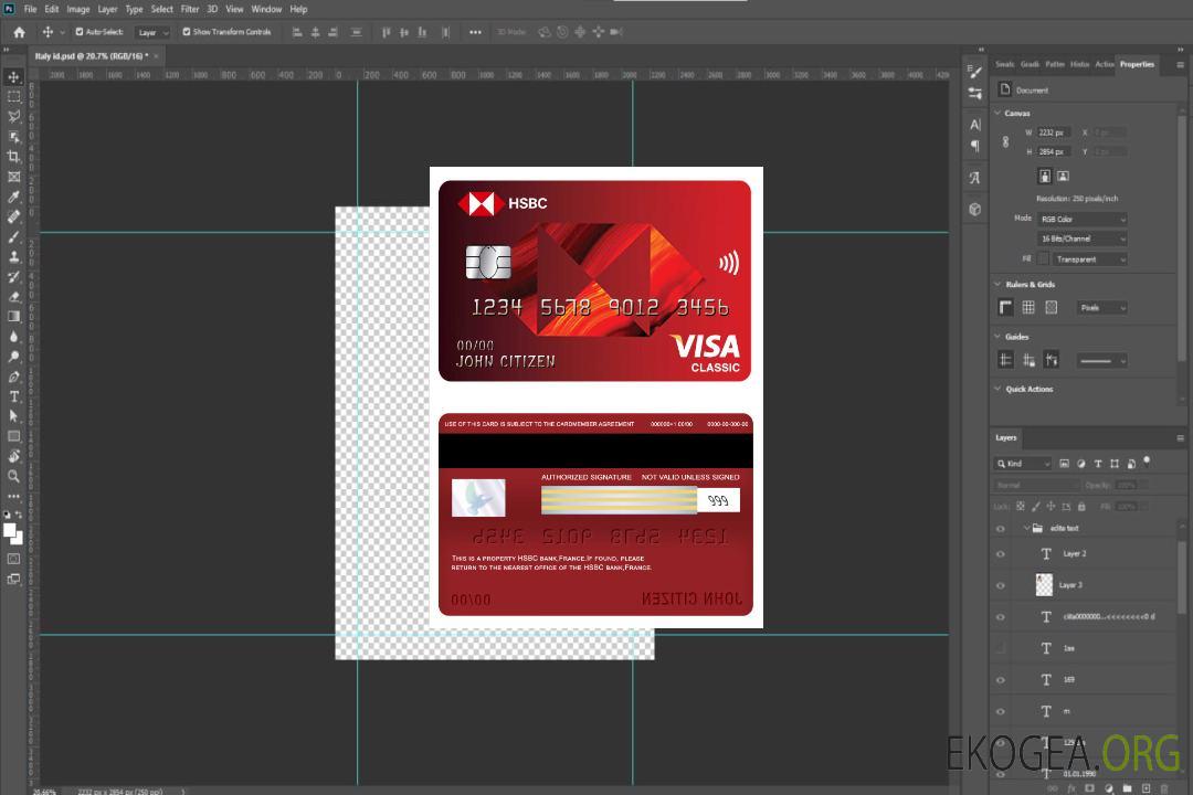 Carte visa classique banque HSBC France template Carte visa classique banque HSBC France template